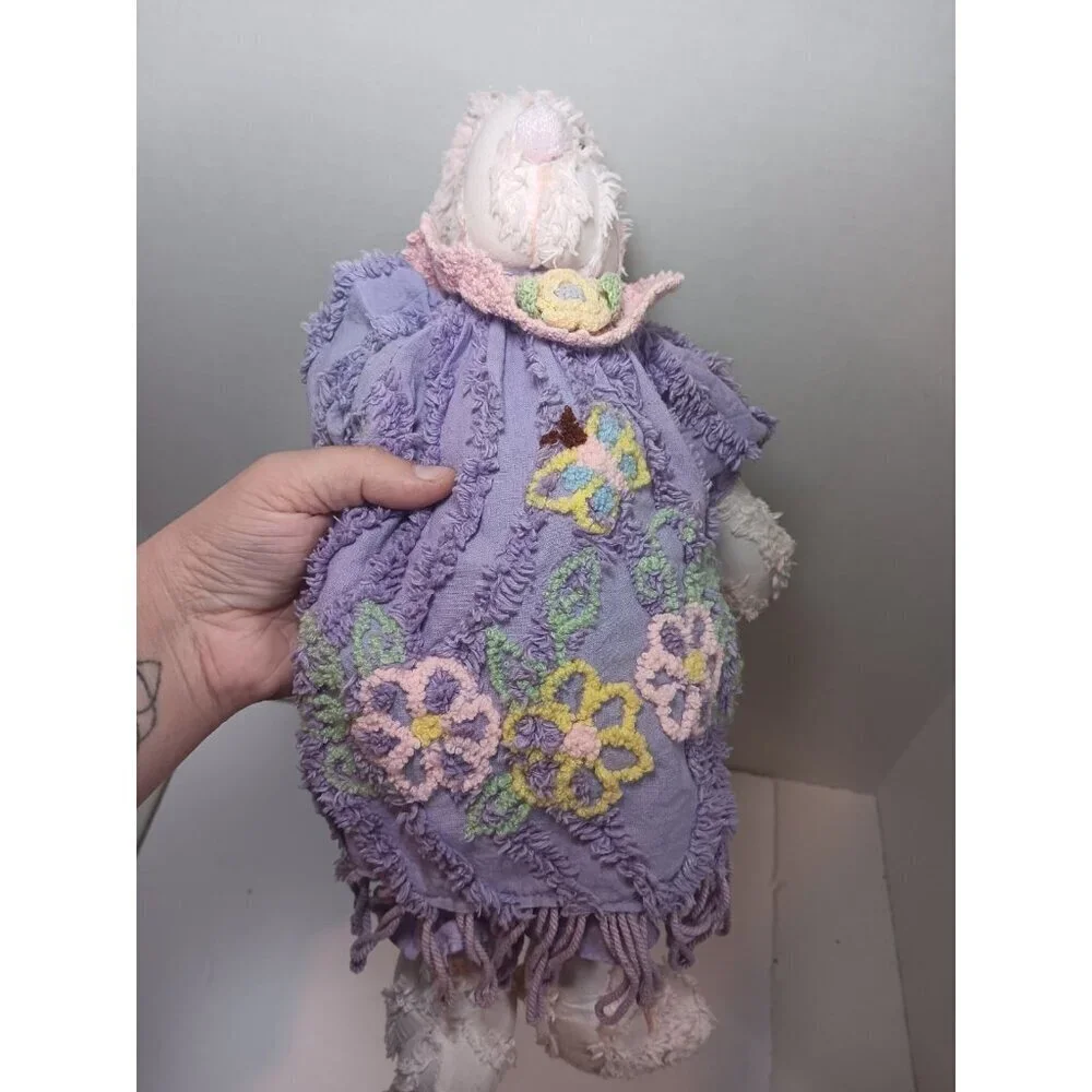 VTG Chenille Bedspread Bunny 16